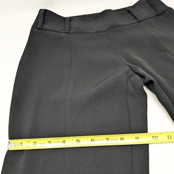 Cache Vintage Split Leg Pants Black Sz 2 Flare Leg 90s Y2K - Picture 14 of 16